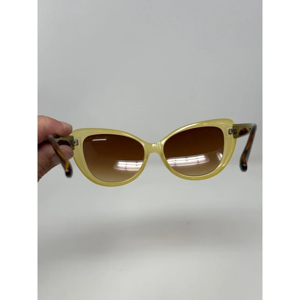 ICU Eyewear Yellow Cat Eye Sunglasses Brown Gradient Tortoiseshell frame only